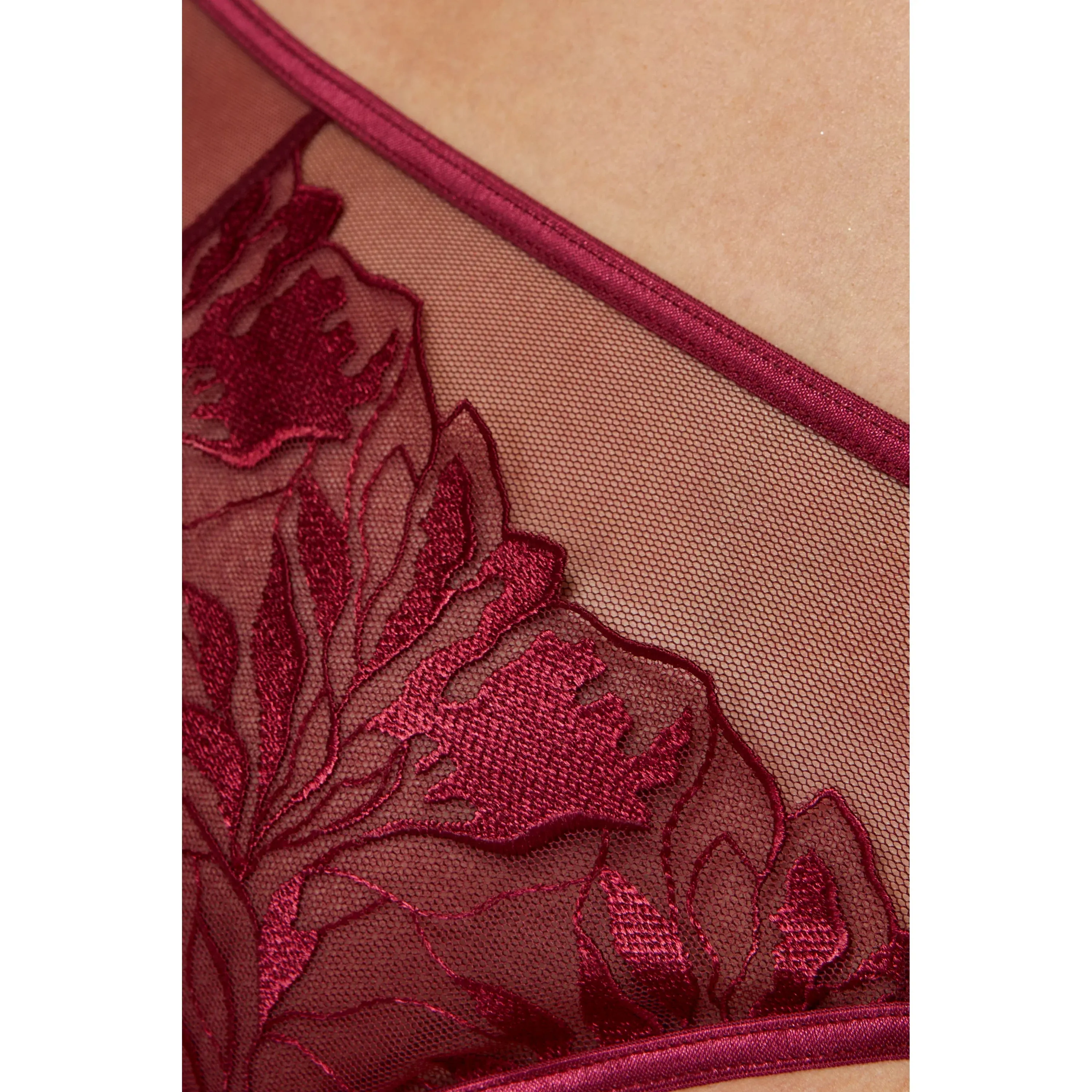 Sheer Mid Rise Bikini Panty Gorteks Coco