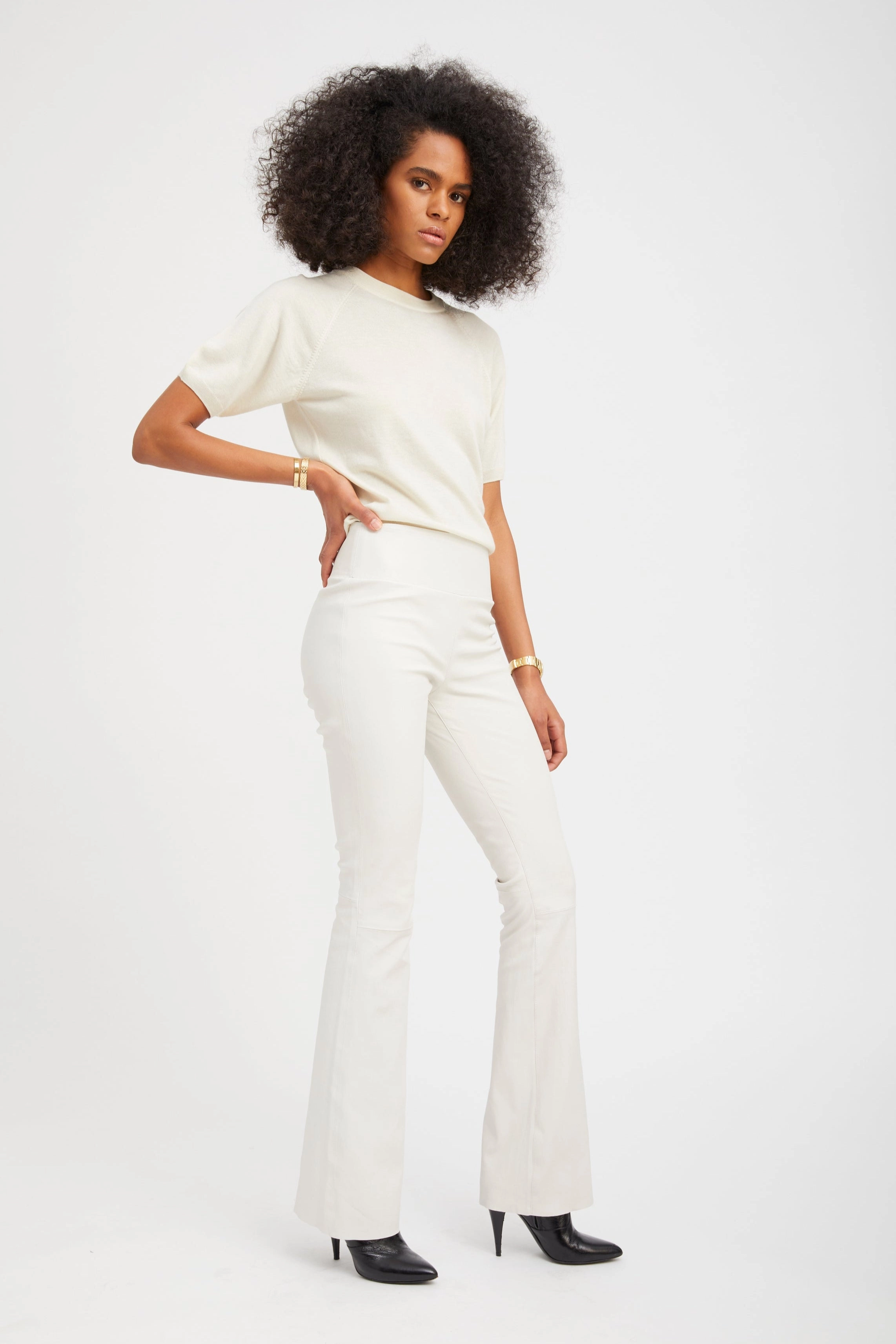 High Comfort Shell Leather Micro Flare