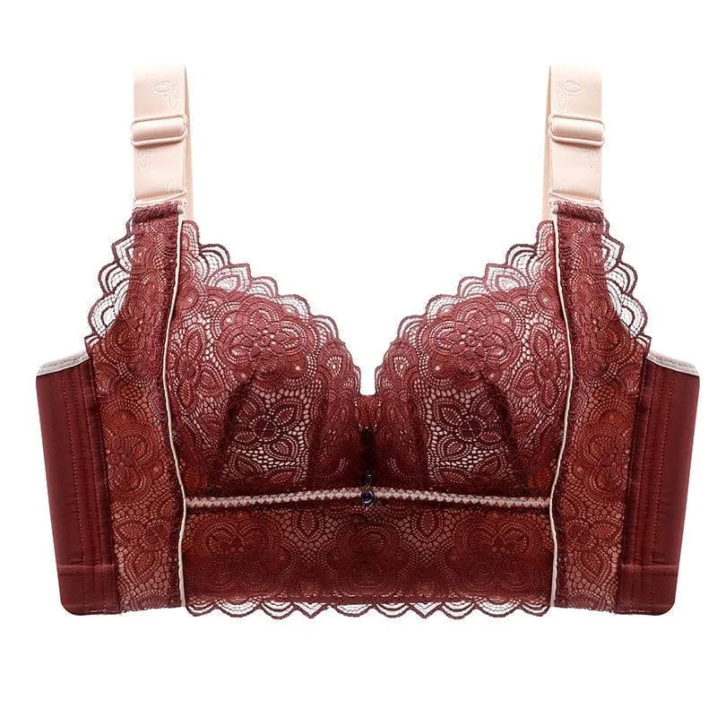 Shesways®"Hide Back Fat" Floral Lace Bustier Bra