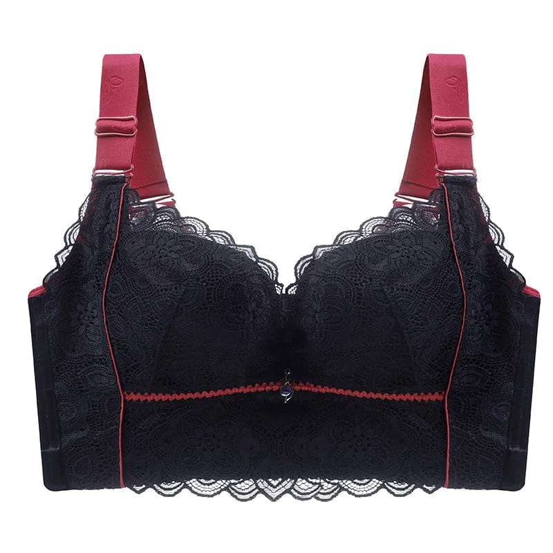 Shesways®"Hide Back Fat" Floral Lace Bustier Bra