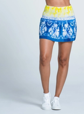 Minimal Waist AbrasionResistantPanels Shibori Wave Skirt-14"