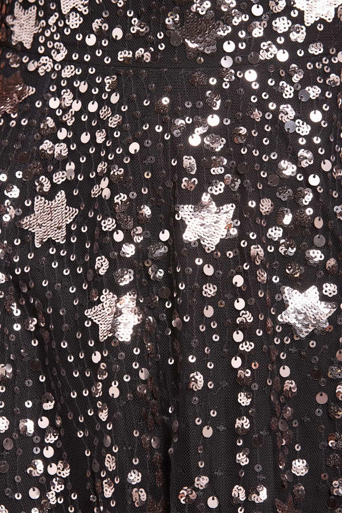 Shooting Stars Cape Micro Mini Dress Breathable Layering