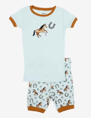 Short Sleeve Animals Cotton Pajamas