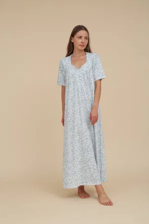 Short Sleeve Floral Nigthdress