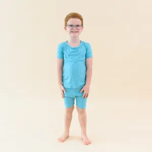 Short Sleeve Pajamas in Makai