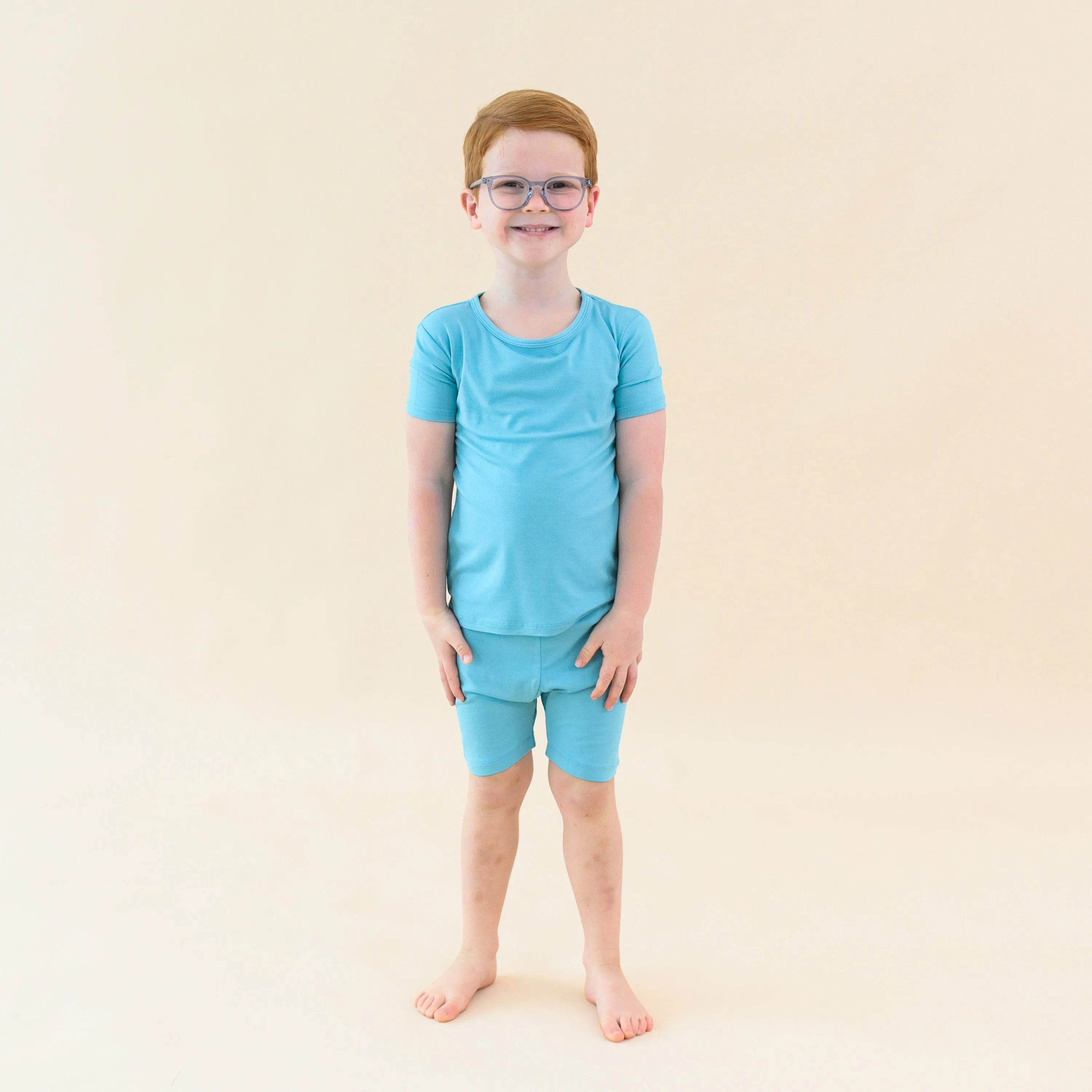 Short Sleeve Pajamas in Makai