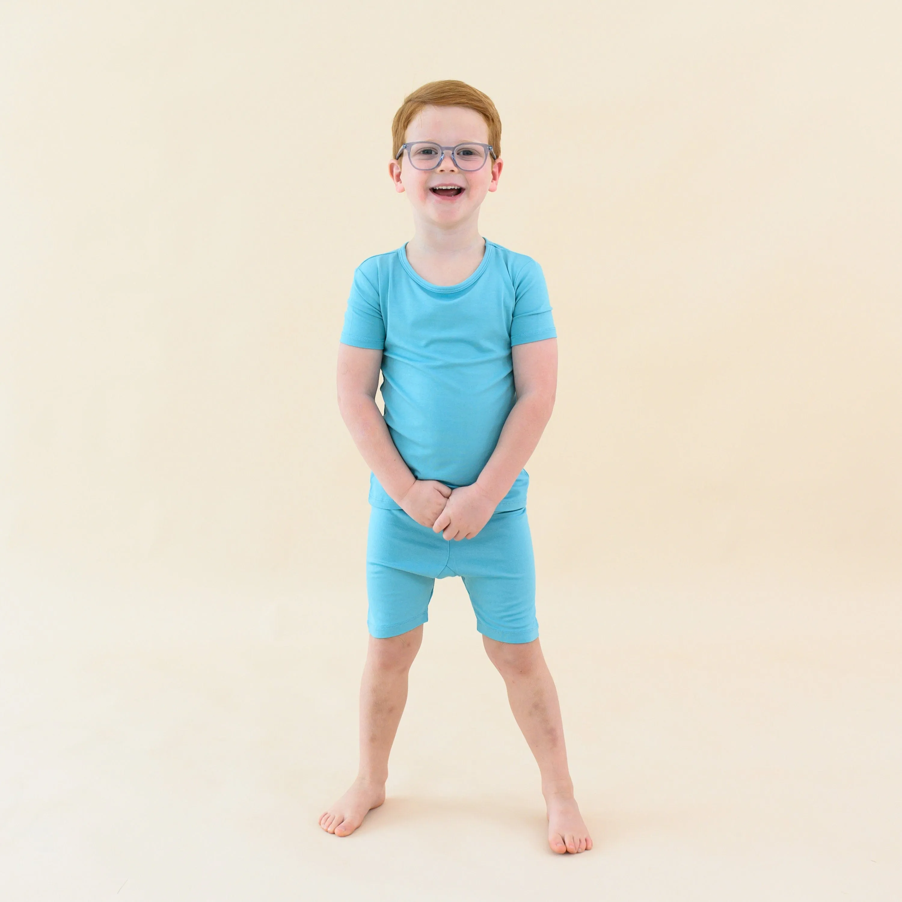 Short Sleeve Pajamas in Makai