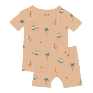 Short Sleeve Pajamas in Surf