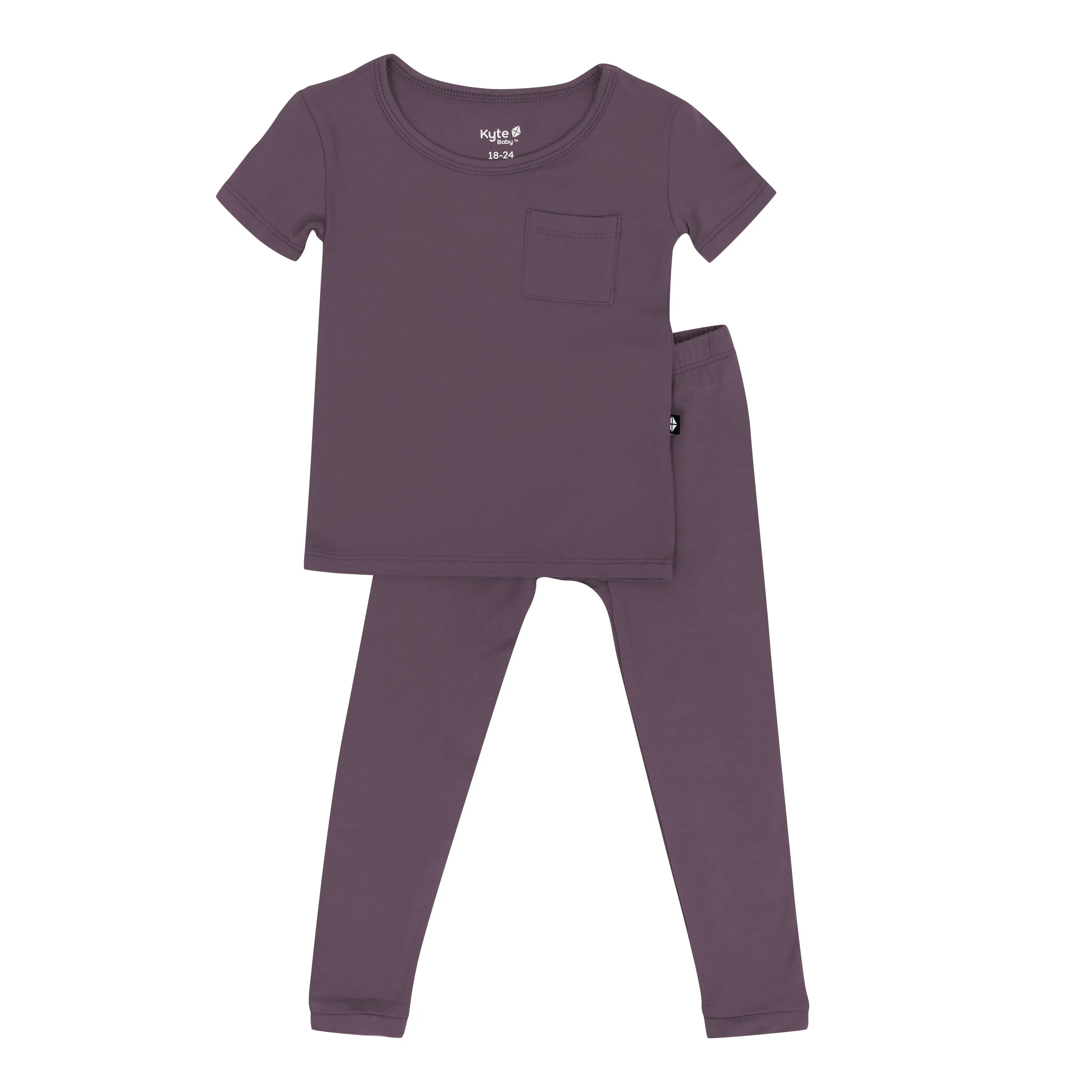 Short Sleeve with Pants Pajamas in Currant