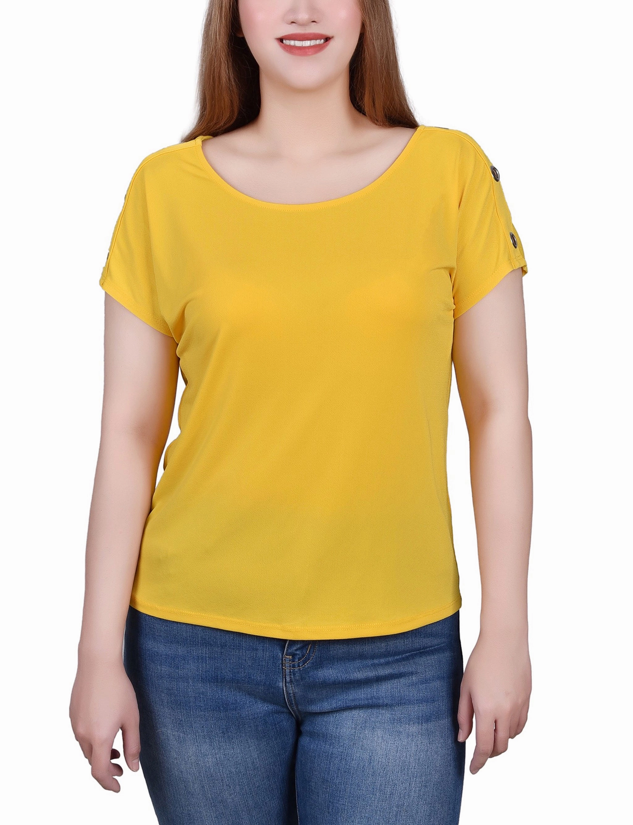 Active Wear Short Sleeve Extended Sleeve Tunic Top