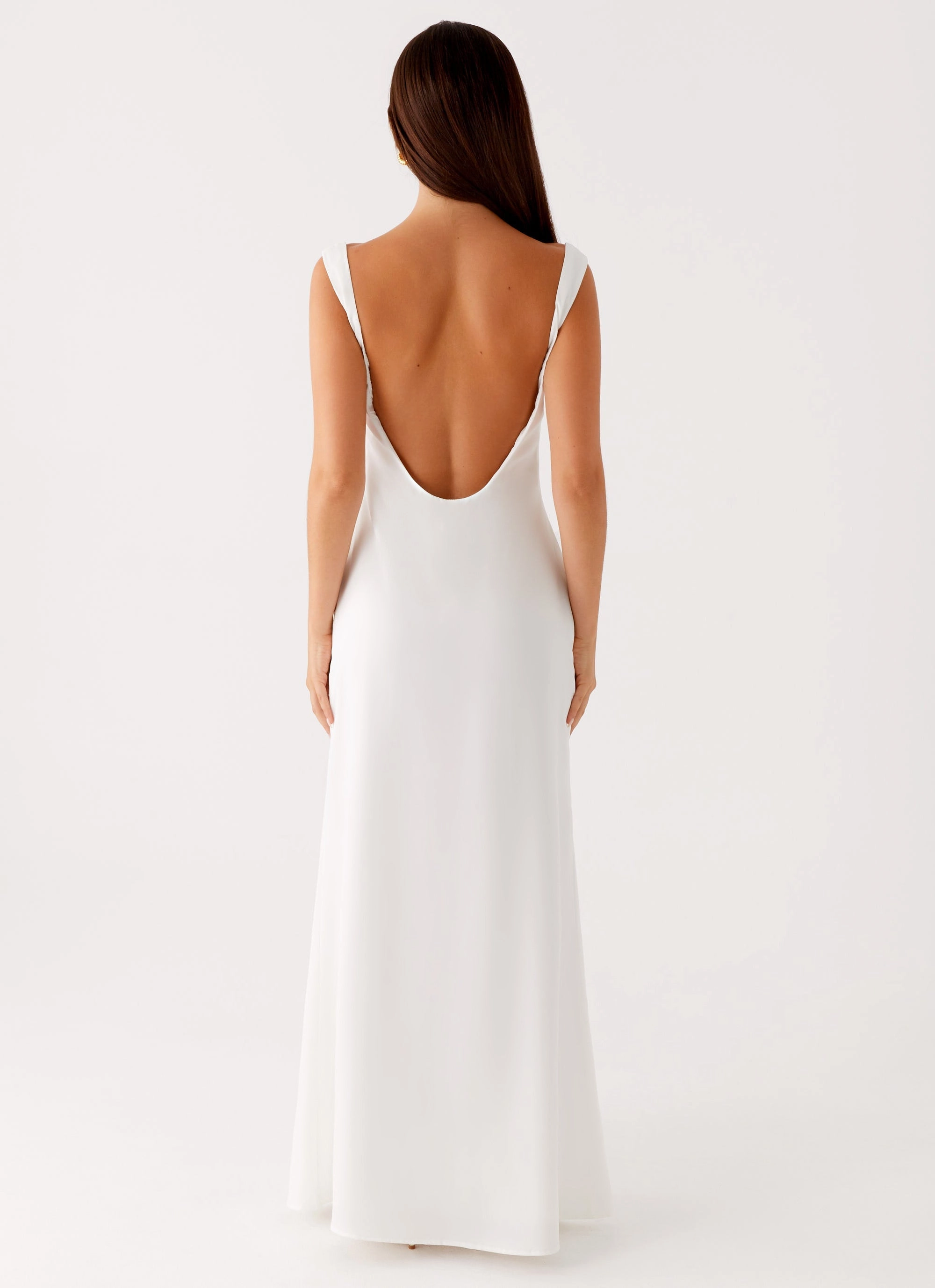 Shyla Maxi Dress - Ivory Trendy Piece Sleek Layer