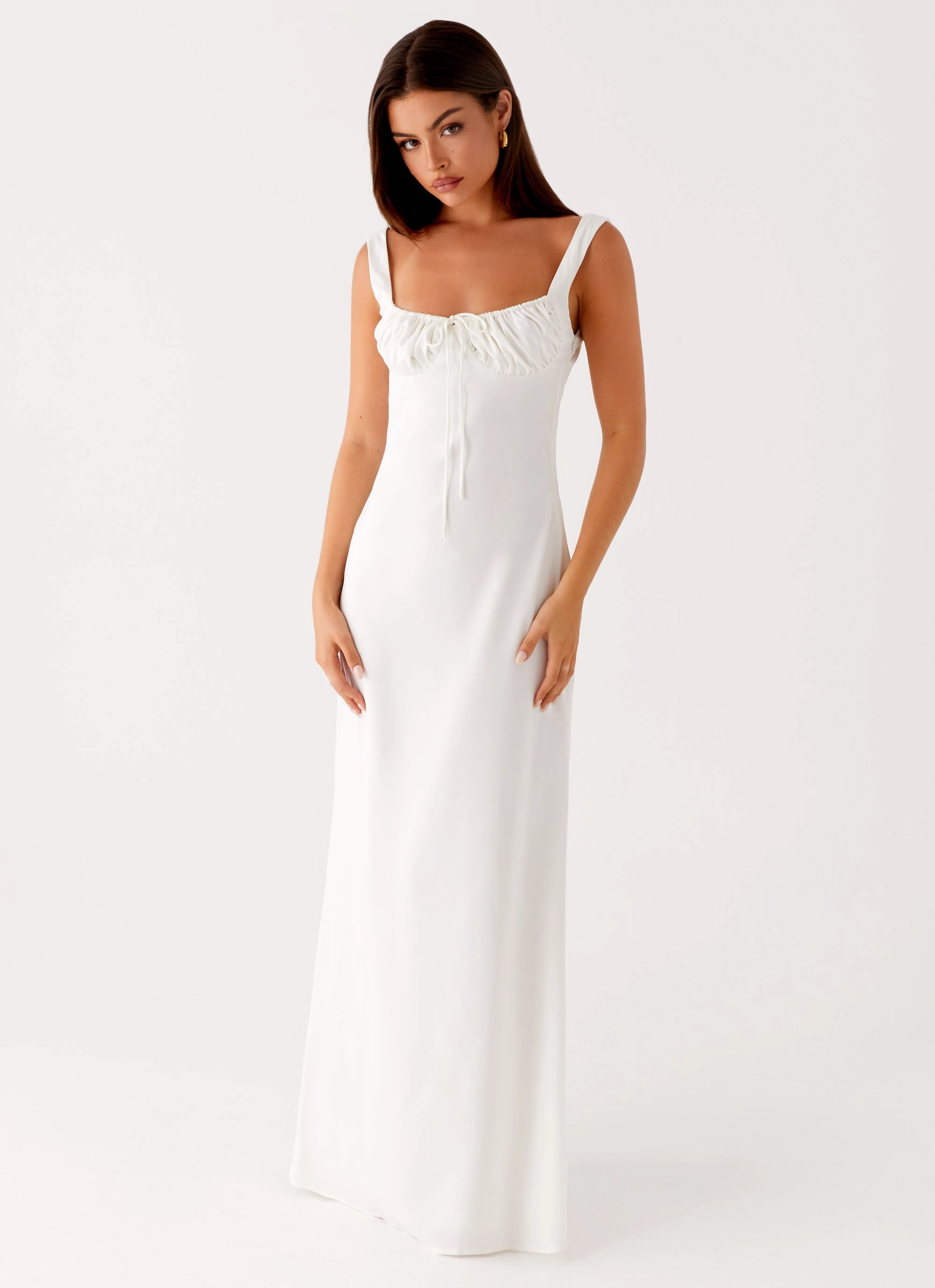 Shyla Maxi Dress - Ivory Event Mood Refined touch