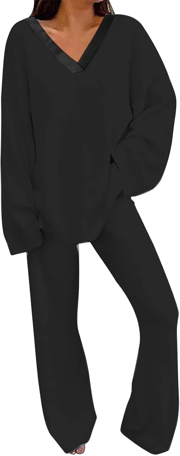 Silk Pajama for Women Ladies' Solid Color Comfort Collar Casual Daily Warm Two Set Short Sleeve Sleepwear Pjama Set