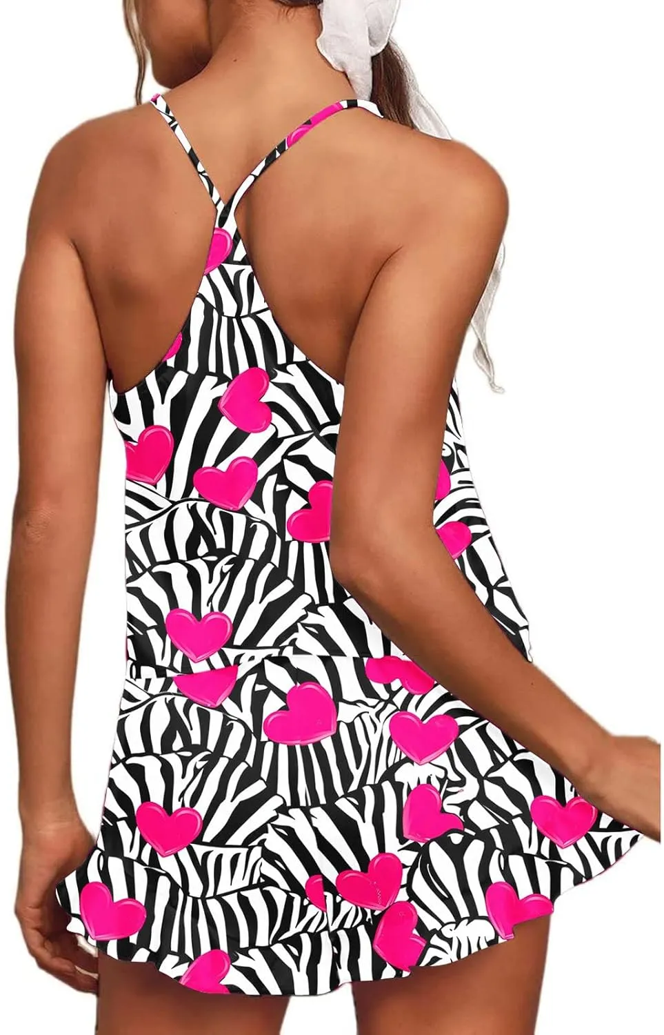 Silk Pajamas Set Women Satin Camisole Sleepwear Sexy Cami Pj Shorts Set Soft Nightwear Print Summer Lounge Set