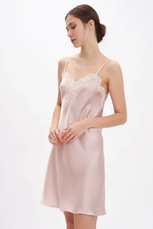 Silk Satin Short Nightgown