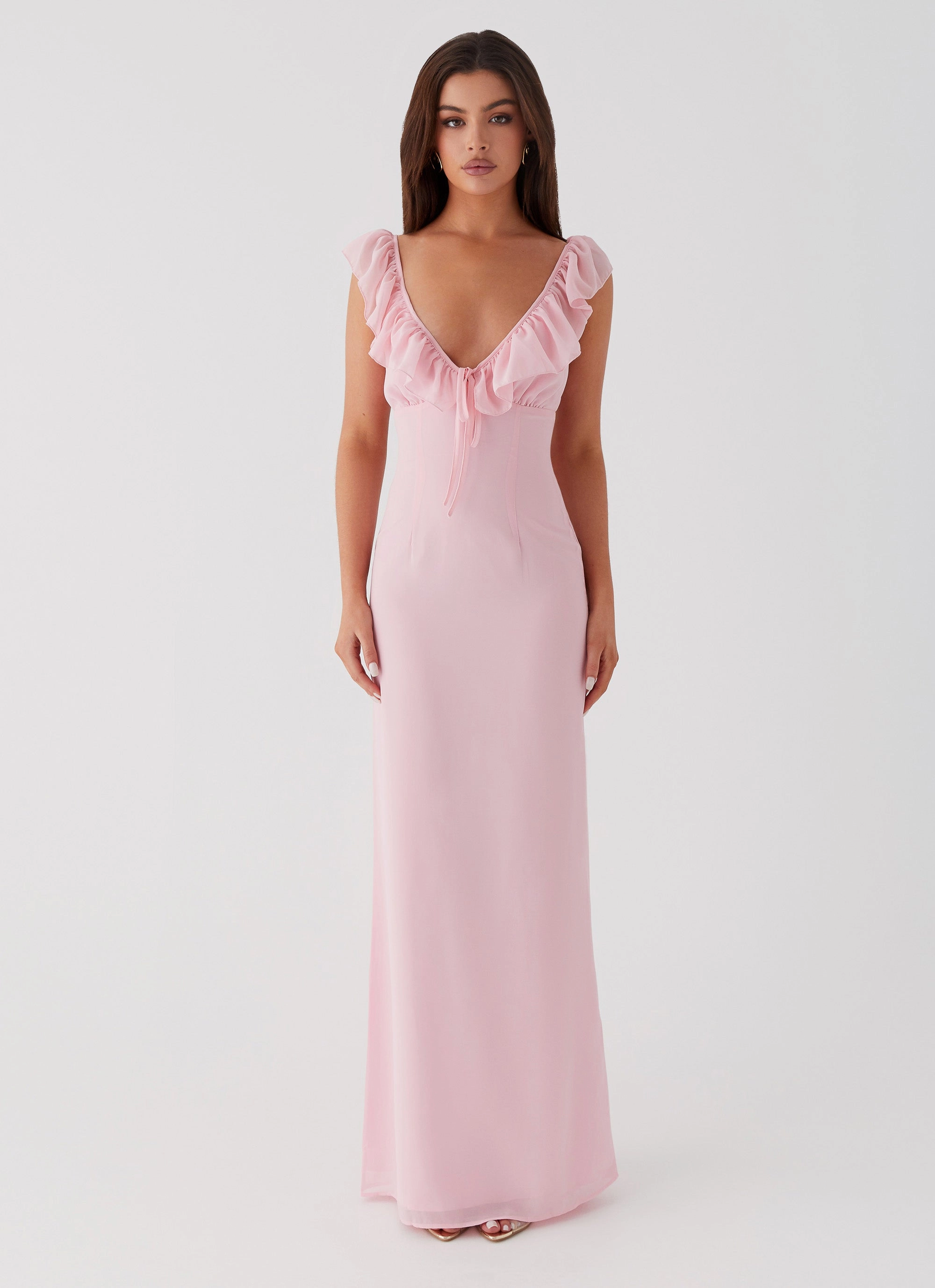 Playful design piece Silvie Maxi Dress - Pink