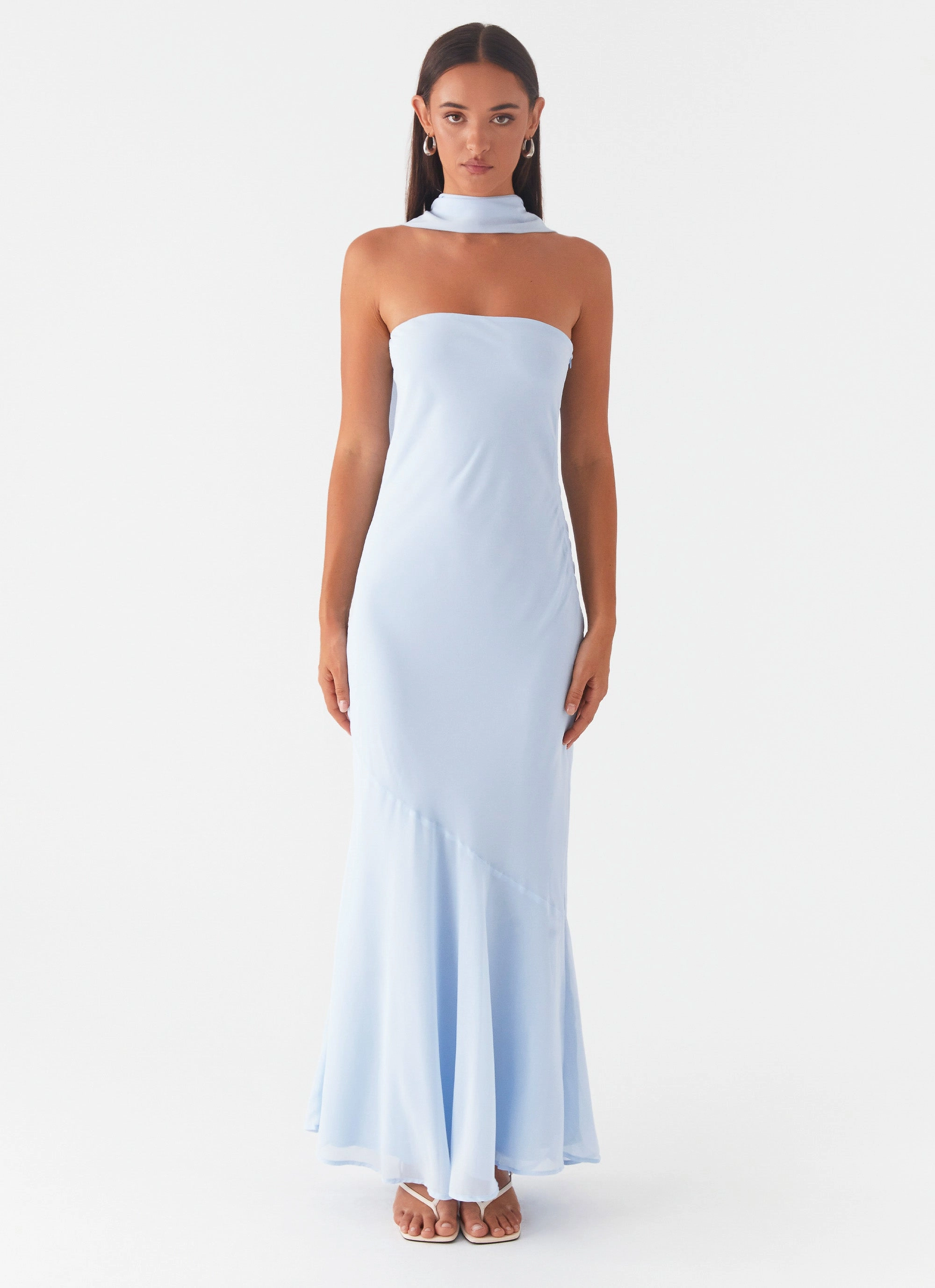 Under The Pagoda Maxi Dress - Blue Comfort and Elegance