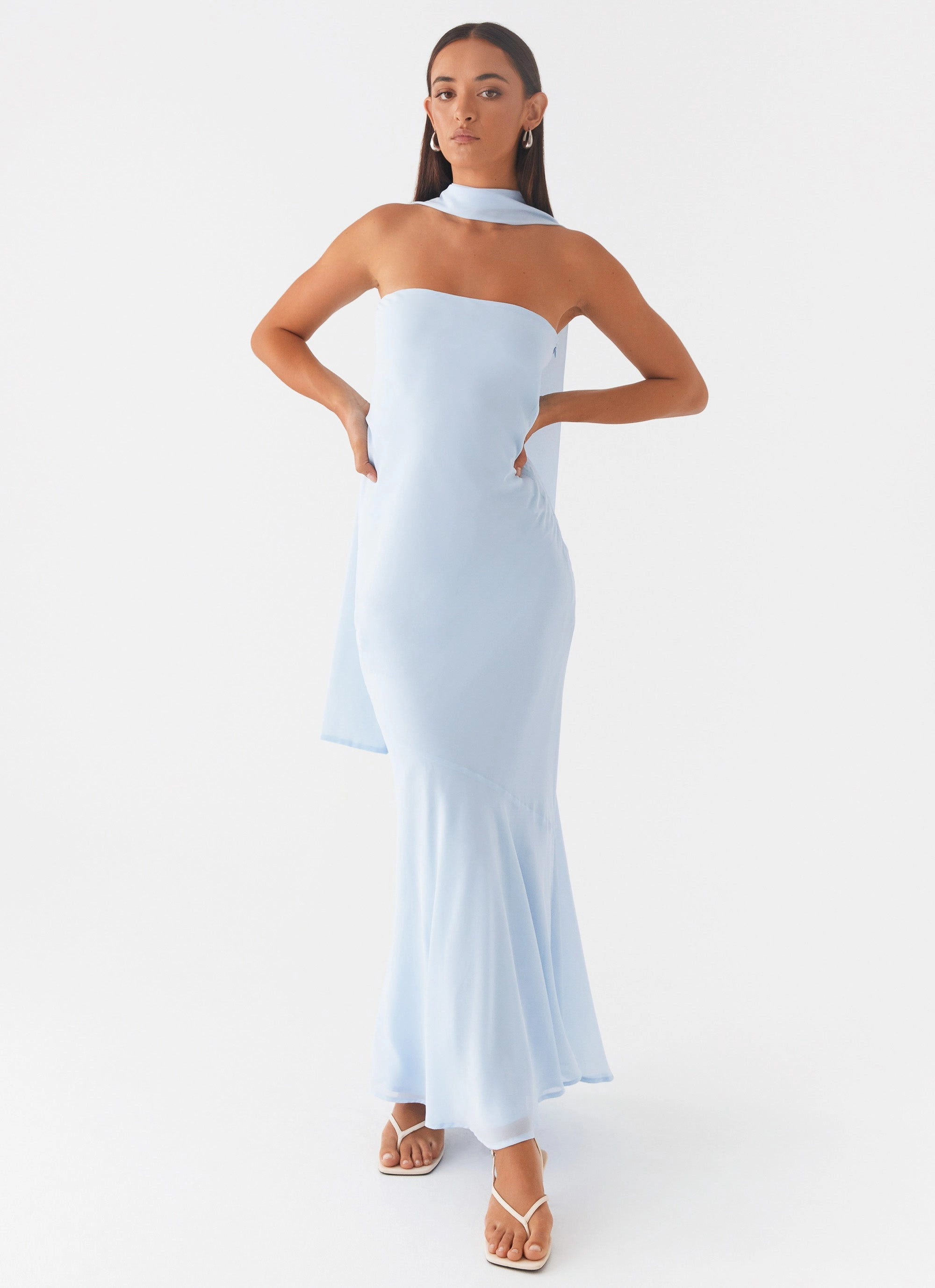 Under The Pagoda Maxi Dress - Blue All Gender Exclusive-Design