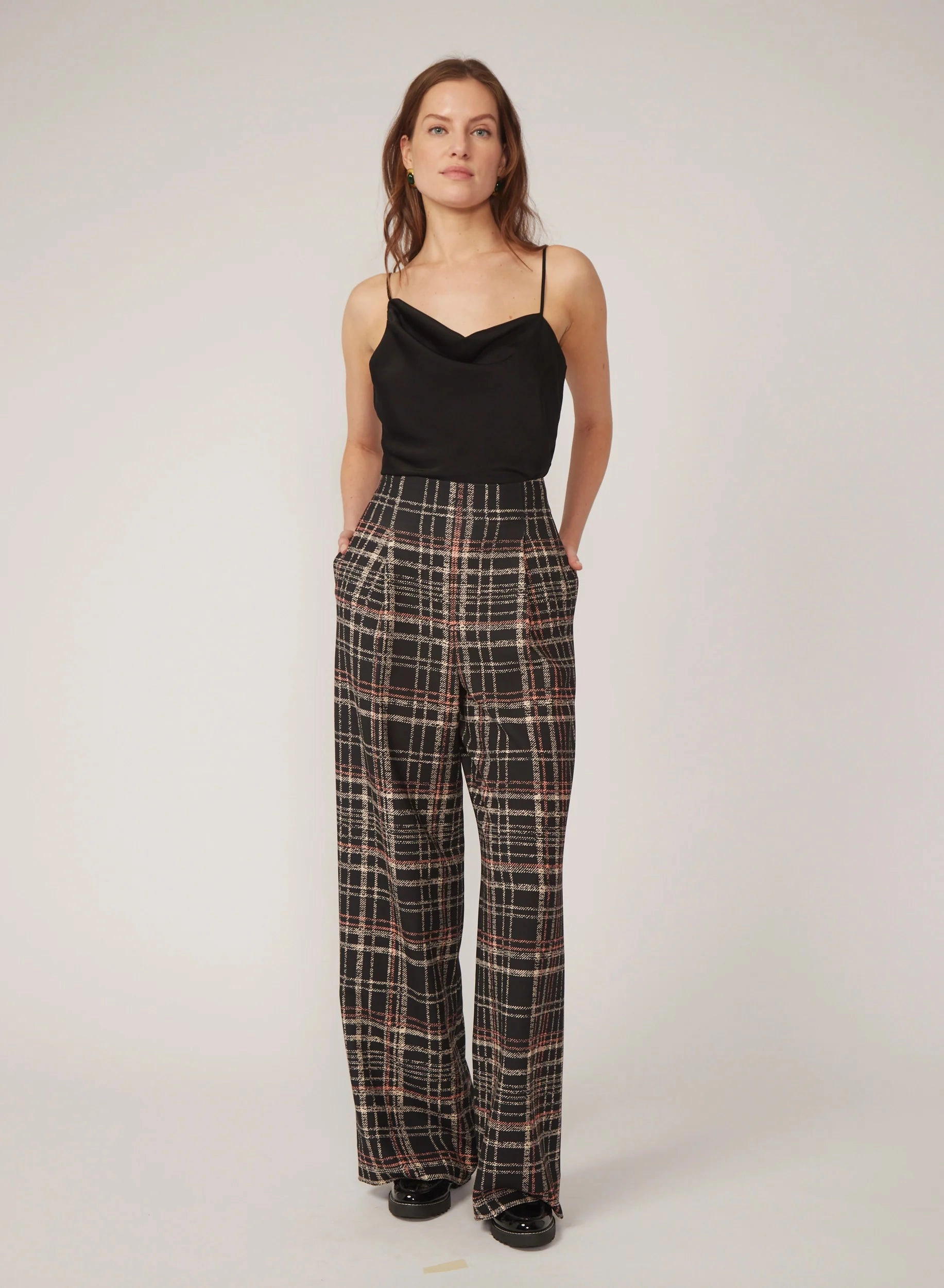 AntiStaticFinish Milena Pant in Black Plaid