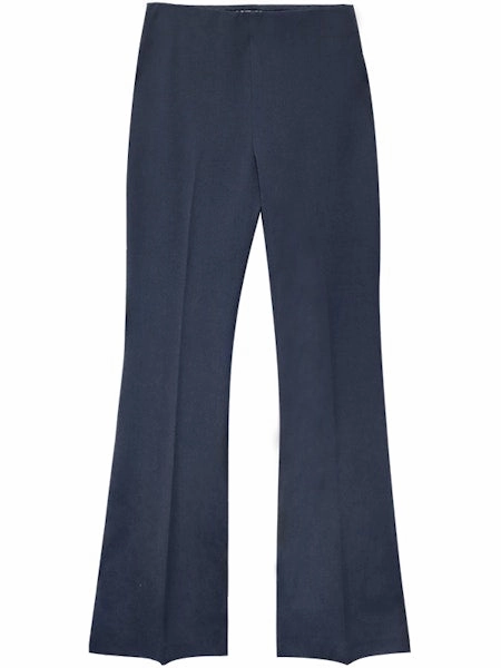 Bootcut Pants in Navy WrinkleResistantMaterial