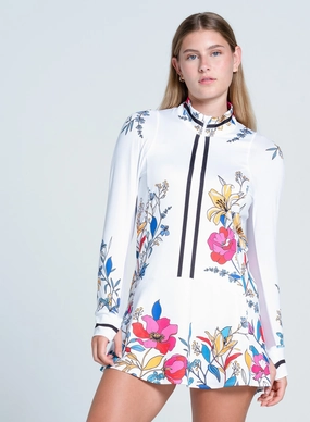 Minimalist-Trend Shine Skin Lucky Bloom Dress