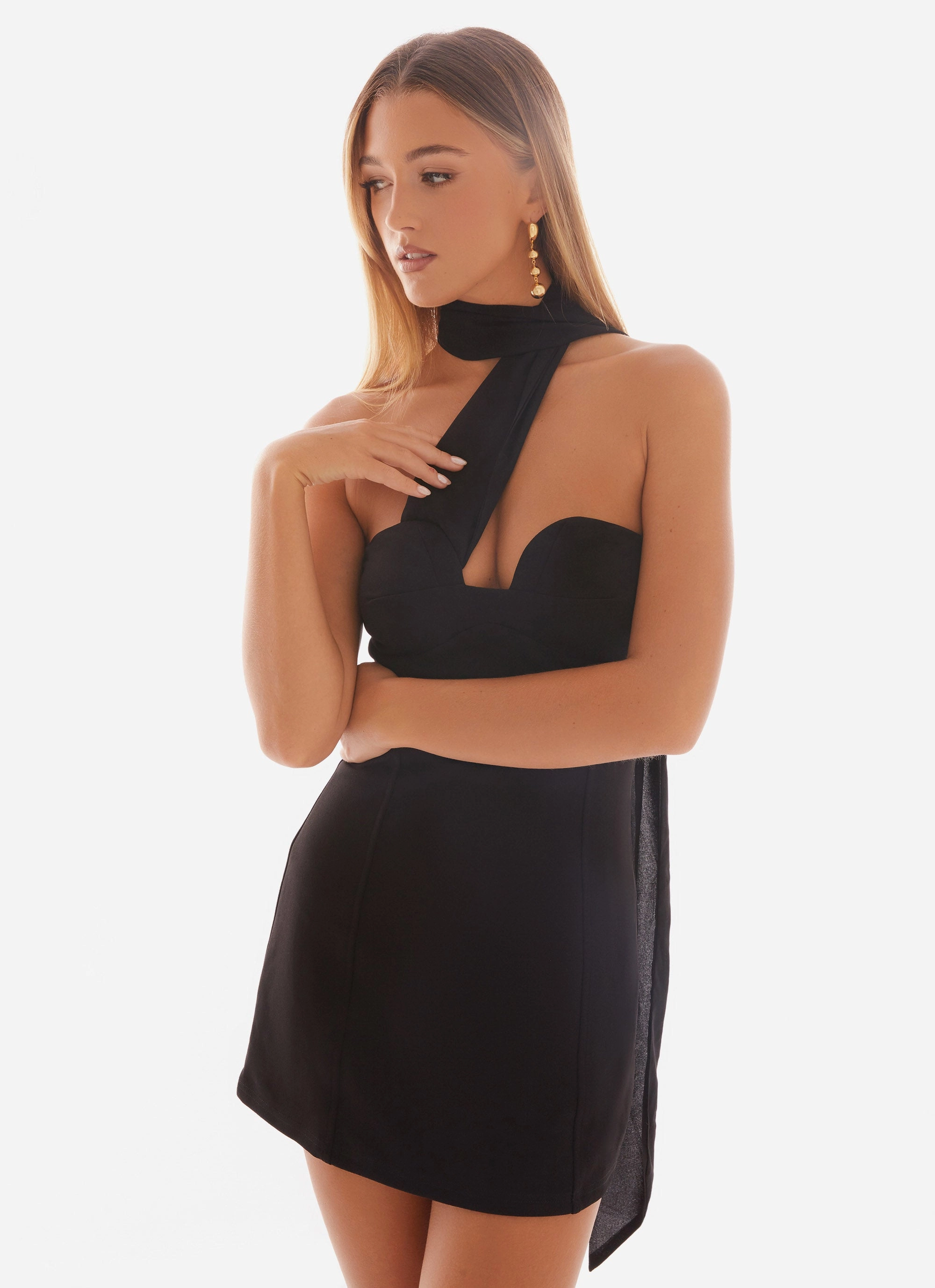 Smart Layers Vibe Choice Sirena Mini Dress - Black