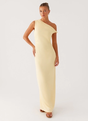Mckenna Maxi Dress - Yellow Dreamy Layers Maximalist-Trend