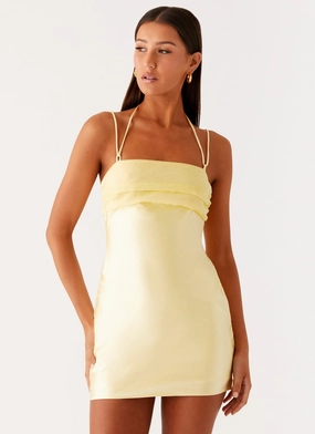 Easy Look Belize Mini Dress - Lemon