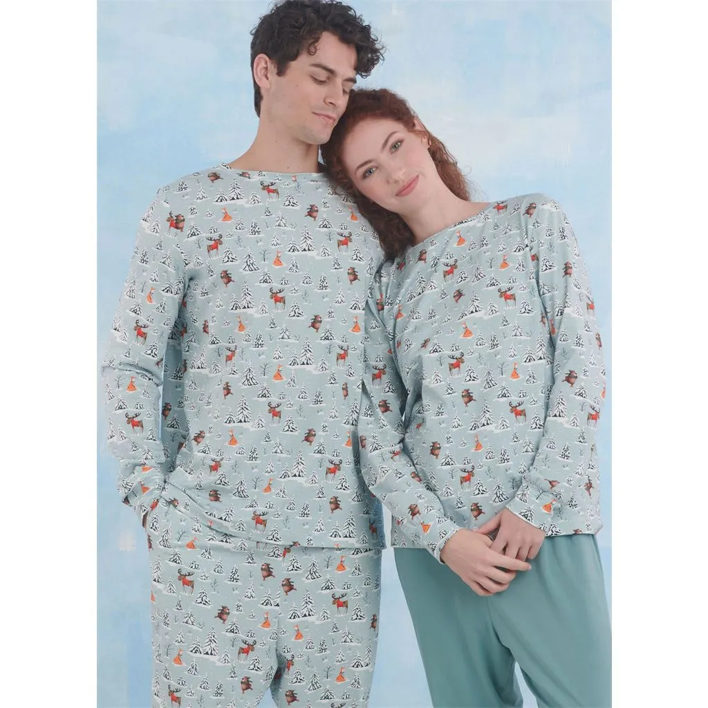 Simplicity Sewing Pattern S9861 Children's, Teens' and Adults' Knit Loungewear