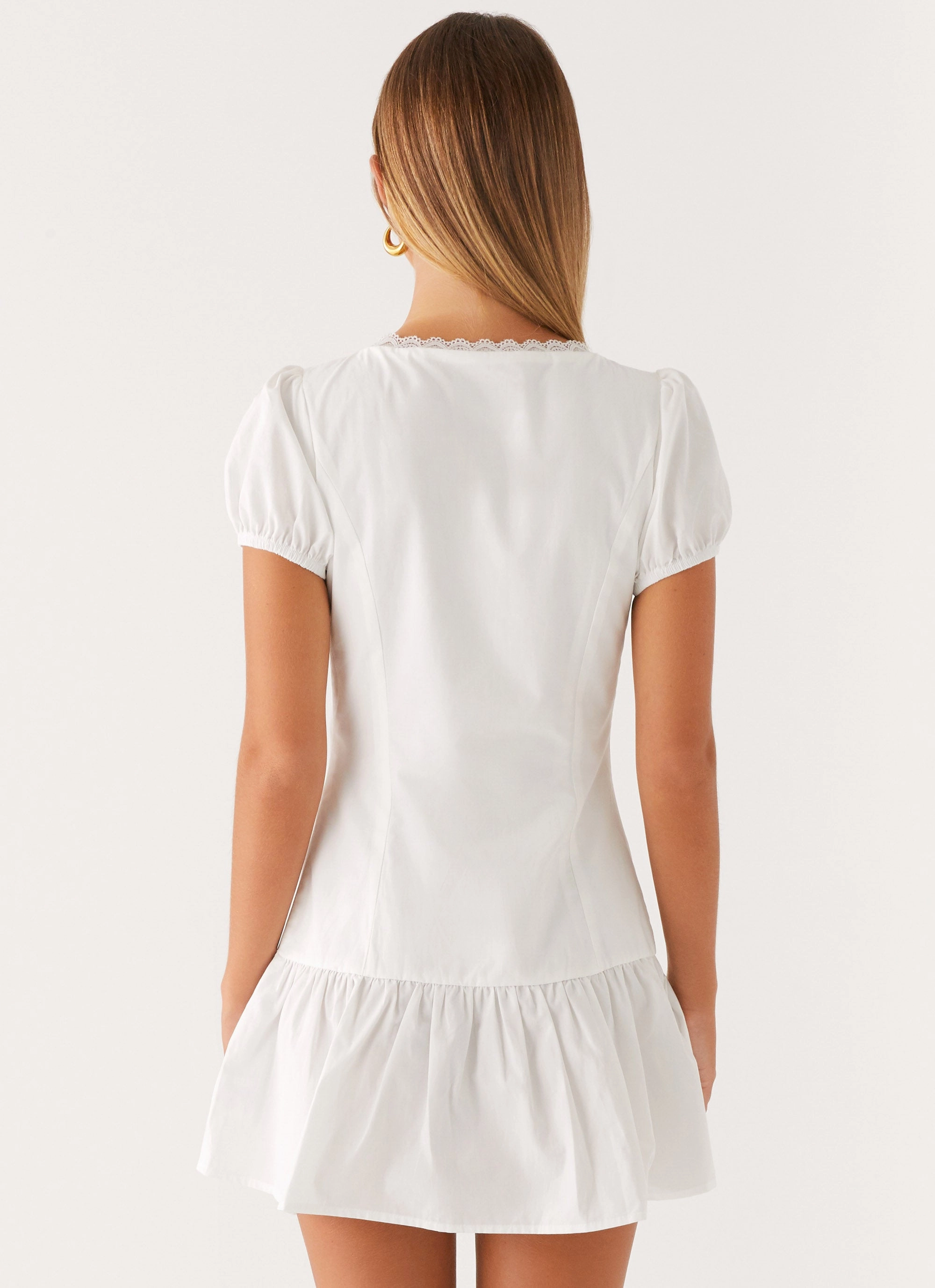 Luxe Fabric Simply Yours Mini Dress - White
