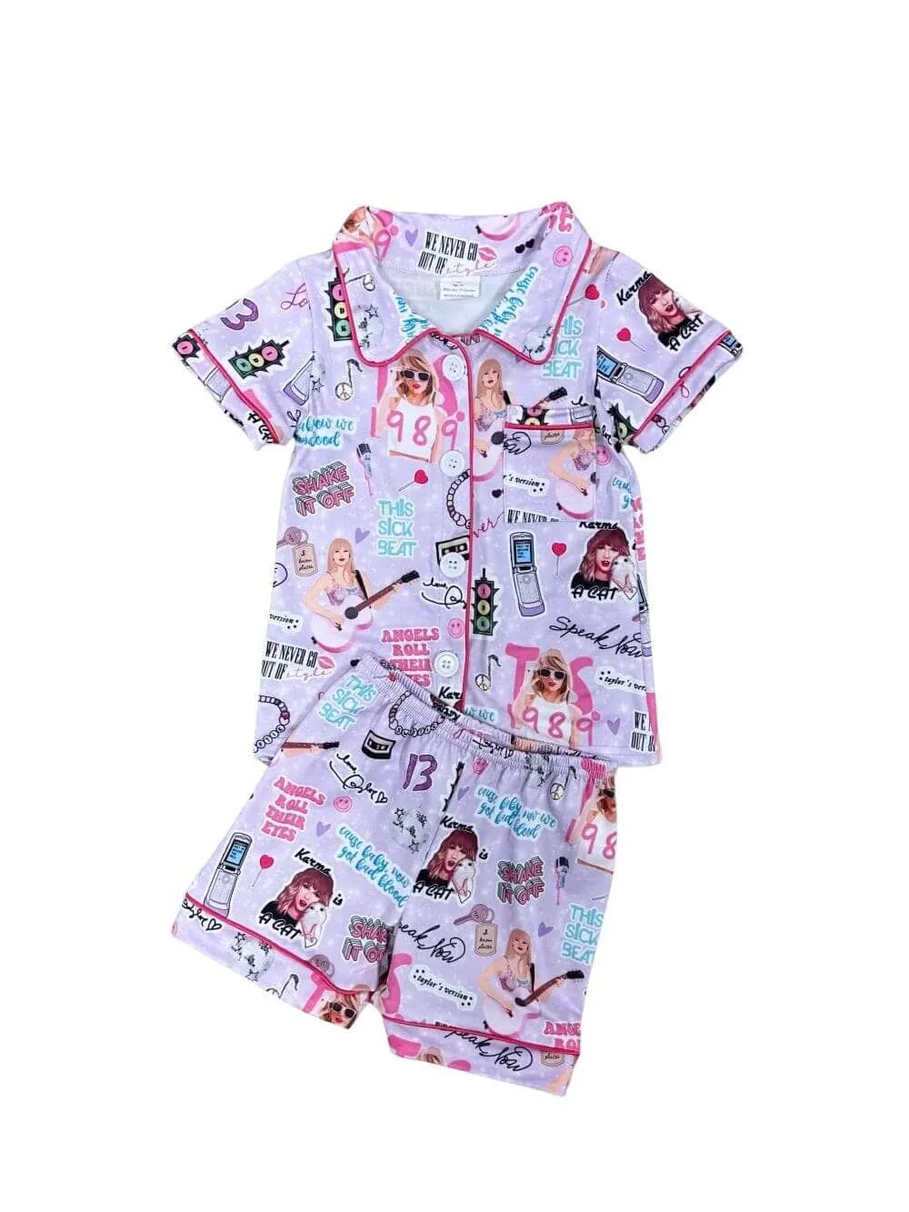 Singer on Tour Girls Summer Pajama Set