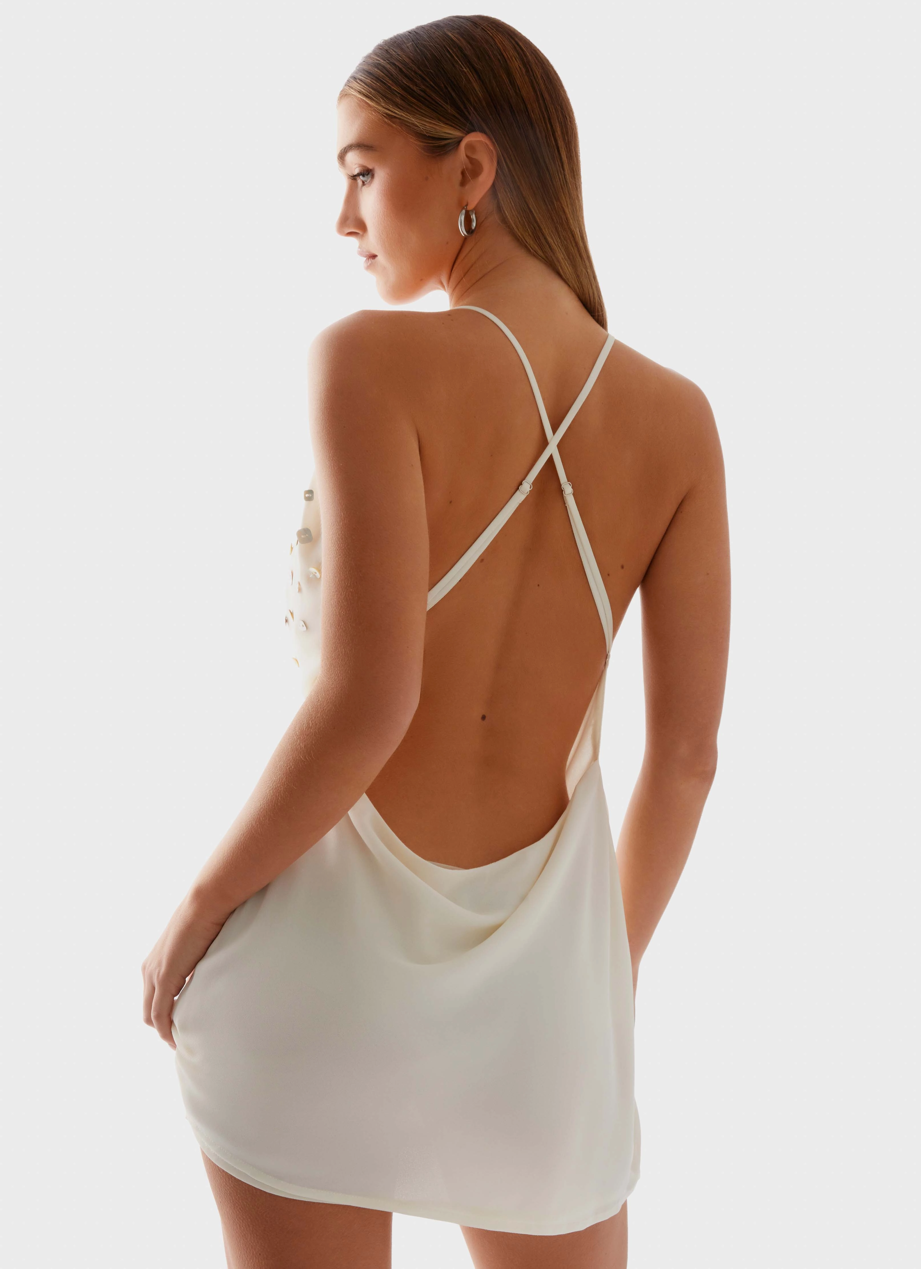 Renegade Feeling Mini Dress - Muted Yellow Art Event Flared shape