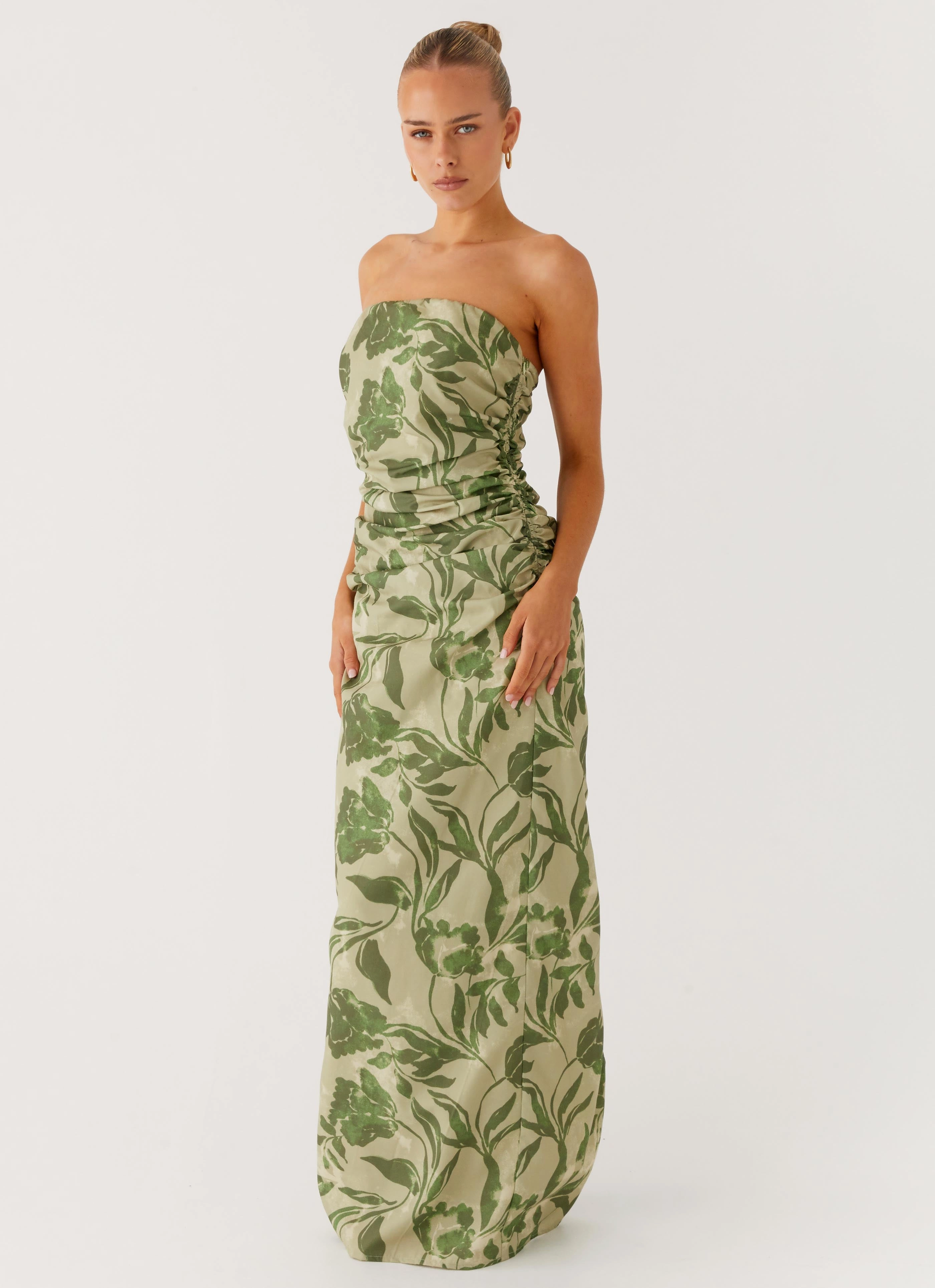 Luxury Feel Sirrah Maxi Dress - Jade Fern
