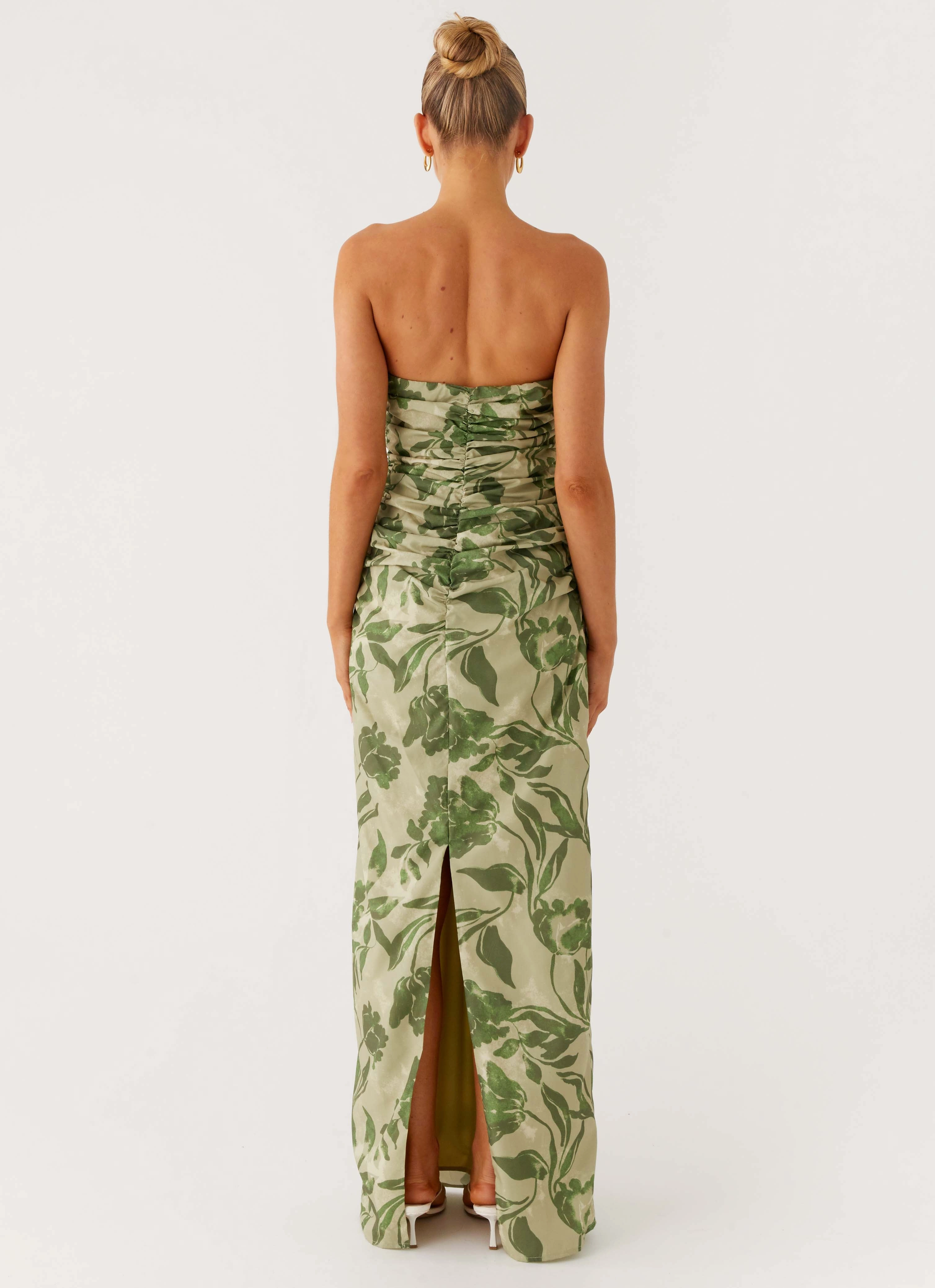 Walk Mood Layered Style Sirrah Maxi Dress - Jade Fern