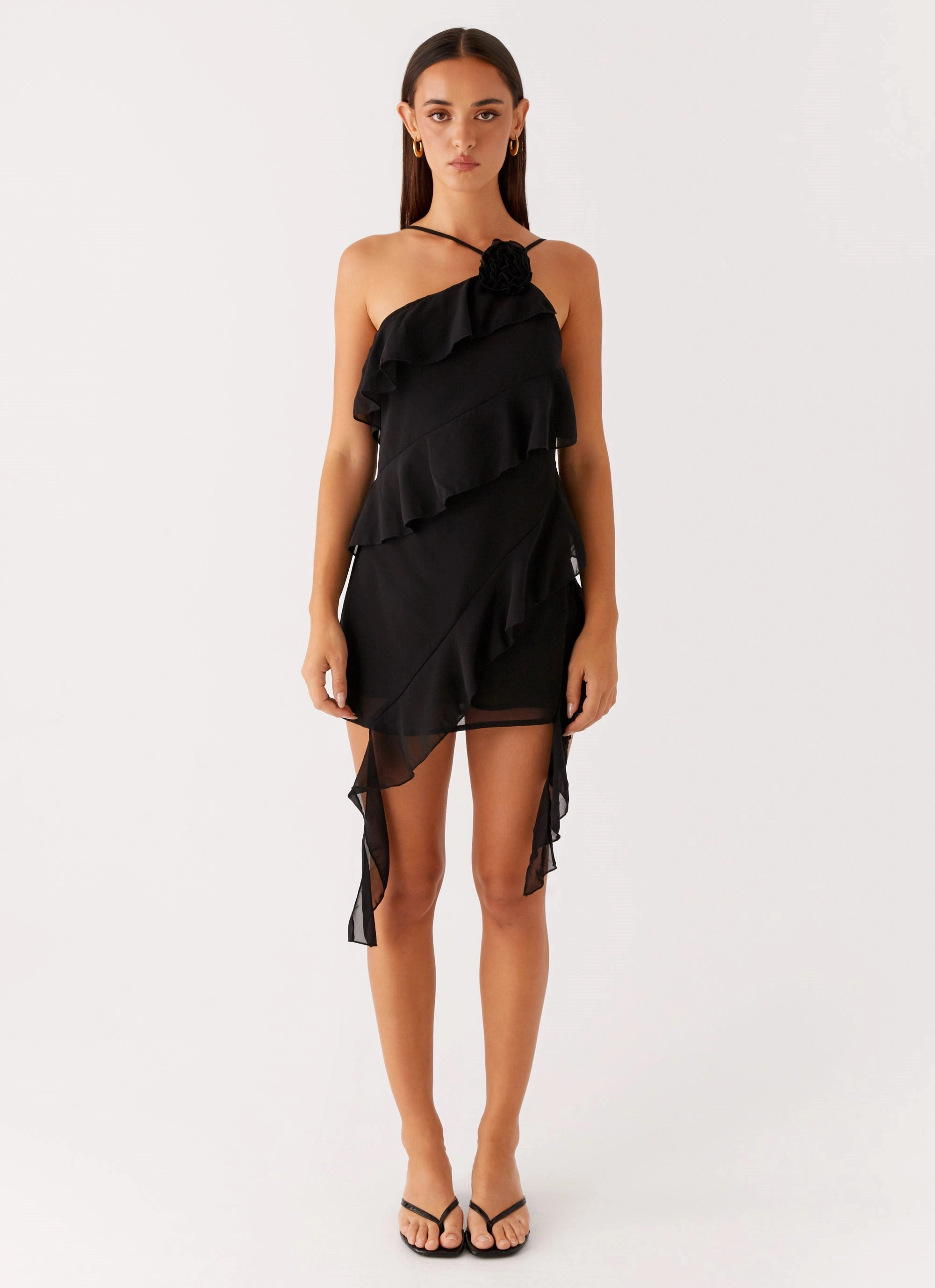 Sita Mini Dress - Black Feminine Touch Classic Movement