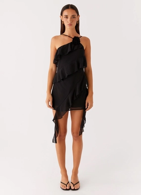 Sita Mini Dress - Black Feminine Touch Classic Movement