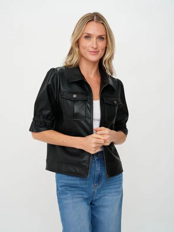 Tagless Neckline Six Fifty Faux Leather Jacket