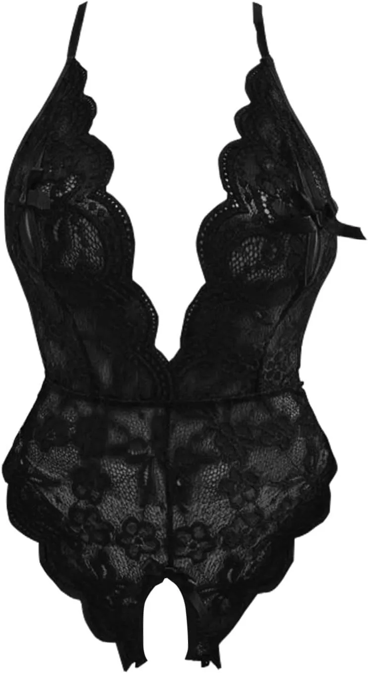 Skimpy Teddies Lingerie for Women Lace Corset Strappy One Piece Kinky Lingerie for Women for Sex Play Sexy Backless