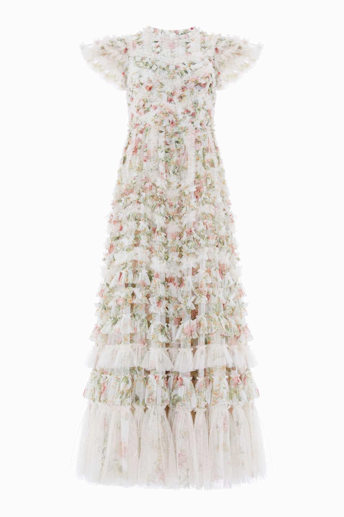 Colette's La Vie En Rose Round Neck Short Sleeve Gown Fashion Essential Versatile sundress