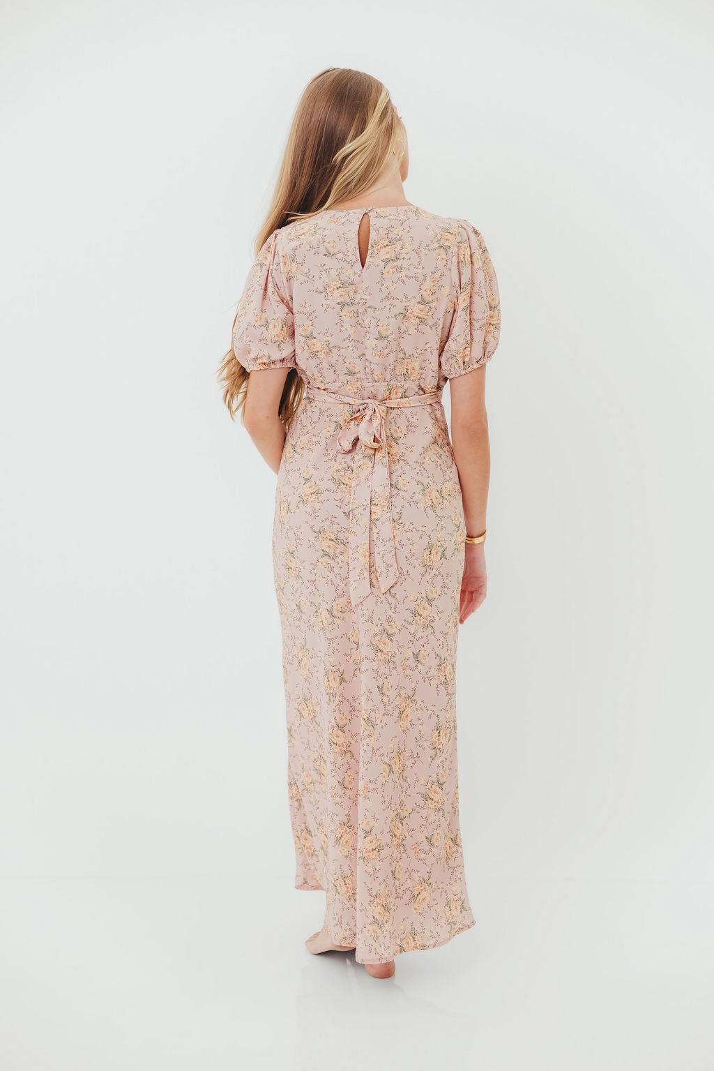 Annie Maxi Dress in Dusty Rose Visual Balance