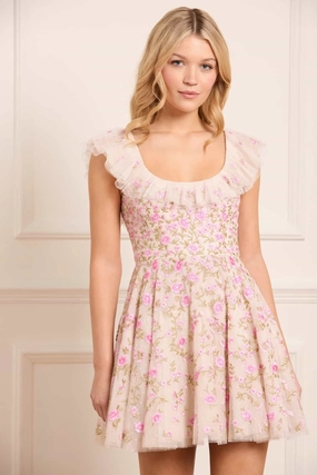 Lea Ditsy Micro Mini Dress Minimal Curve