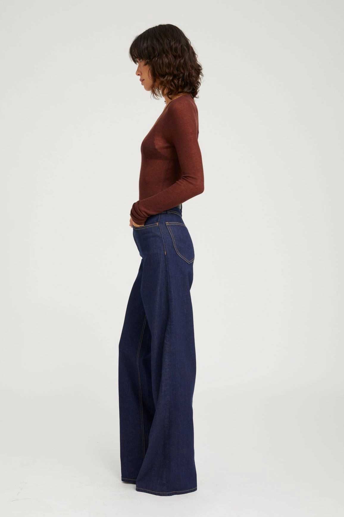 Modular Pocket System Slim Wear Design Joan Vintage Wide Leg Denim