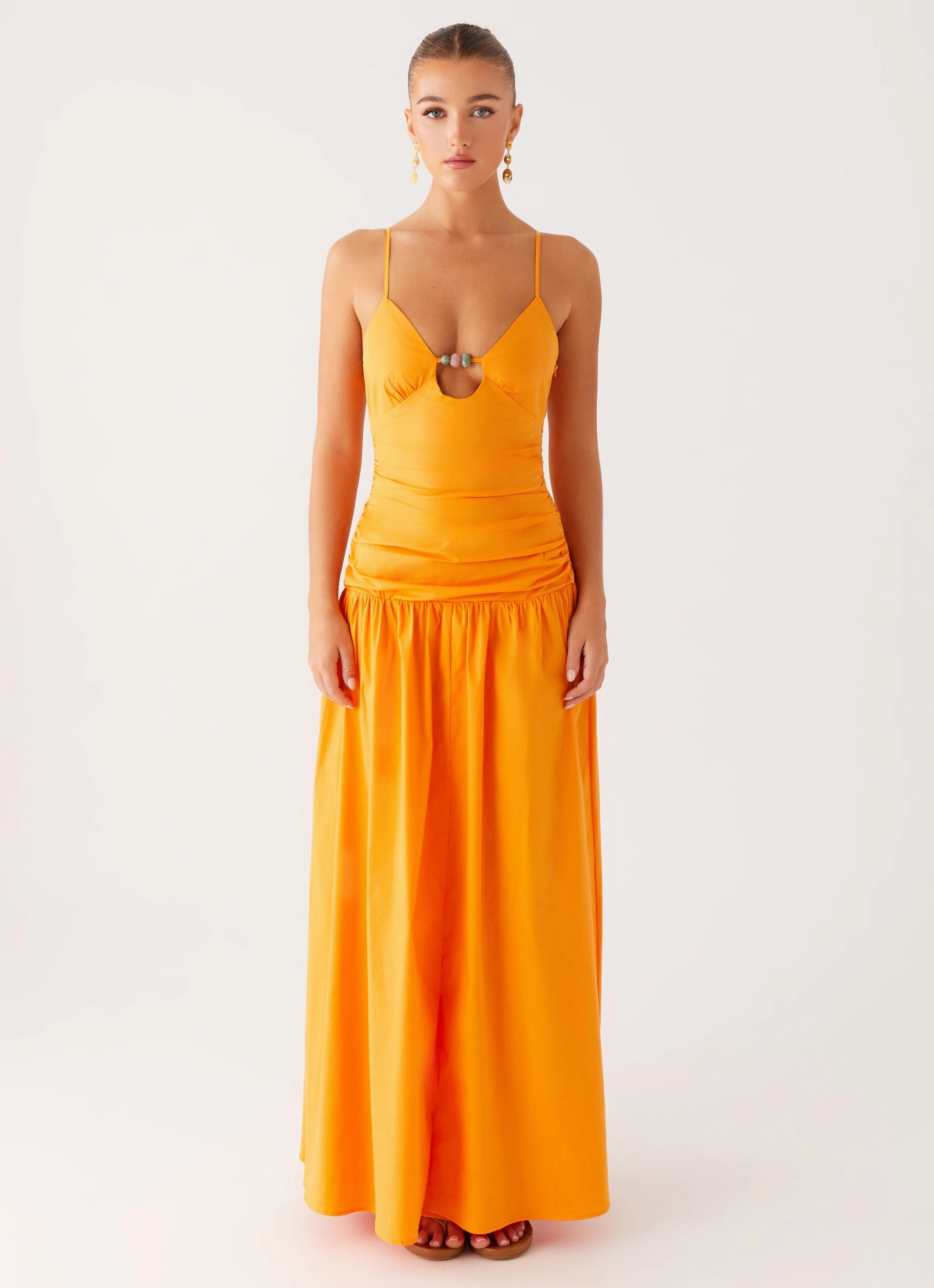Avani Maxi Dress - Orange Light Cloud