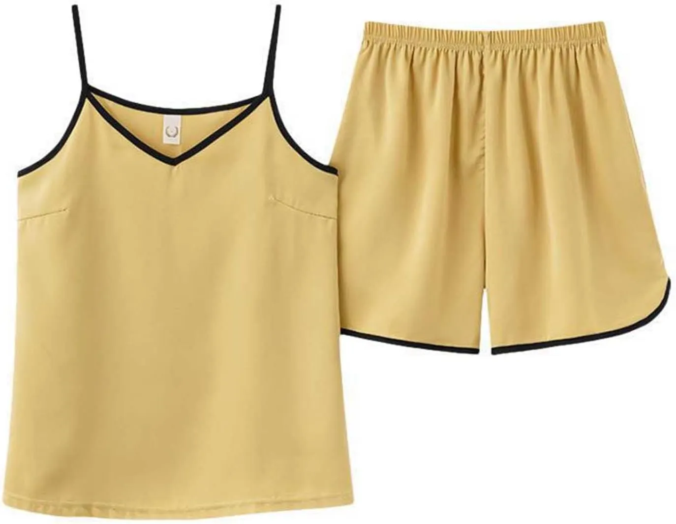 Sleepwear Sets for Women Spaghetti Strap Cami Nightwear and Shorts Lightweight Comfy Loose Casual 2 Piece Pajamas Set