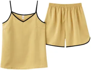 Sleepwear Sets for Women Spaghetti Strap Cami Nightwear and Shorts Lightweight Comfy Loose Casual 2 Piece Pajamas Set