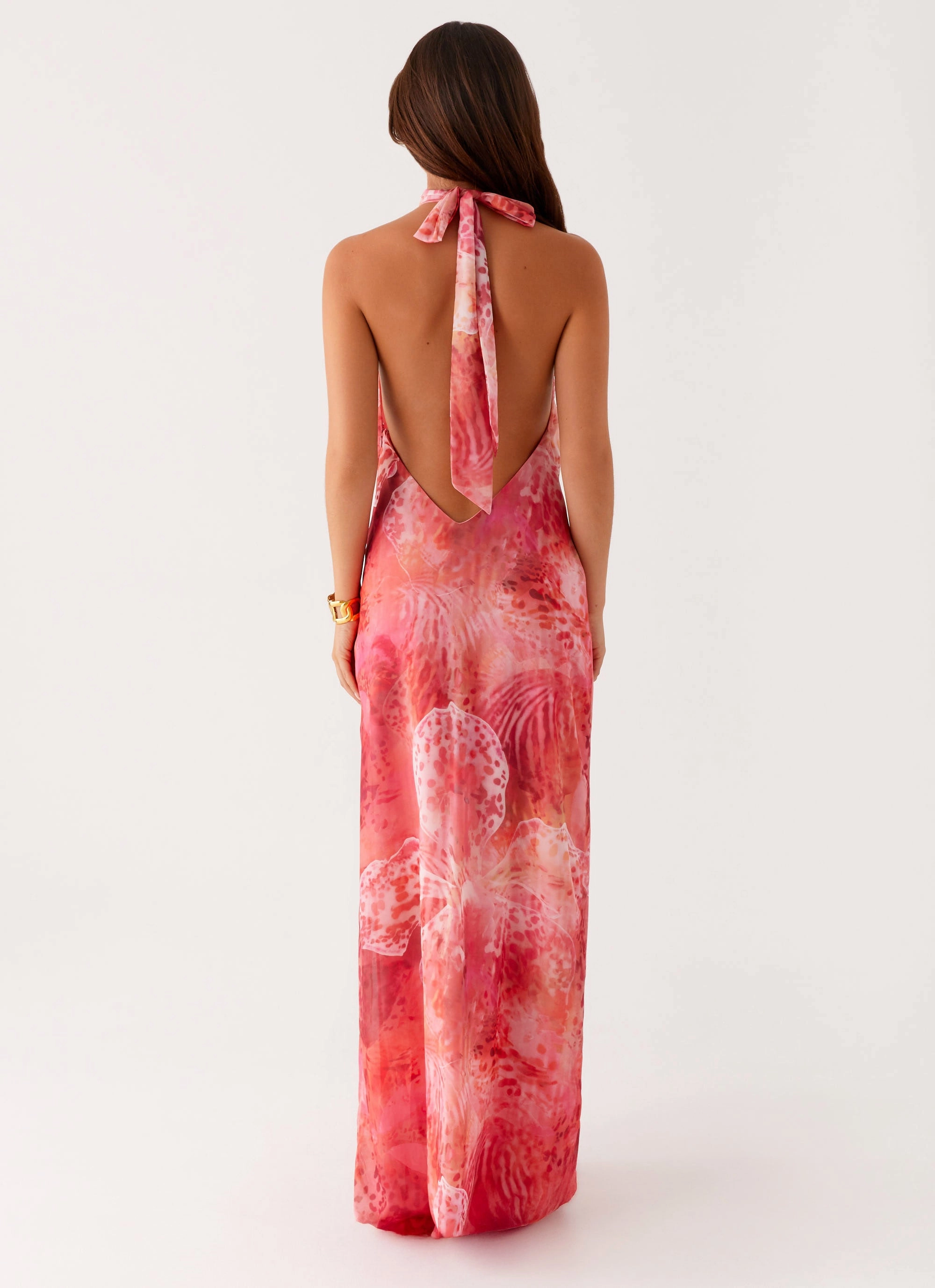 Relaxed Finish California Maxi Dress - Flamingo Fling