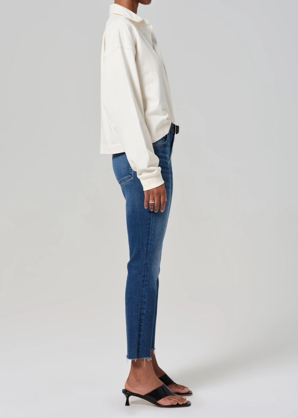 Isola Mid Rise Cropped Boot in Ambry Outfit Base