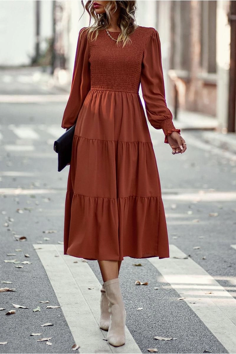 SLIM FIT WAIST CASUAL DRESS Work Ready Contemporary Design