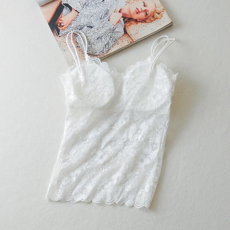Sling Bottoming Anti-lighting Wrapped Chest Camisole