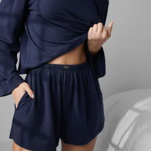 Slumberknit™ Long Sleeve Henley Short Set